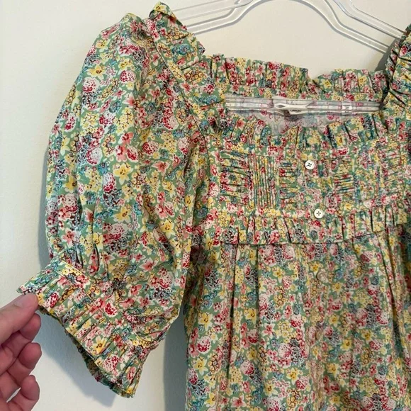 Doen Farley blouse in liberty chrysanthemum sky floral print - Picture 6 of 9